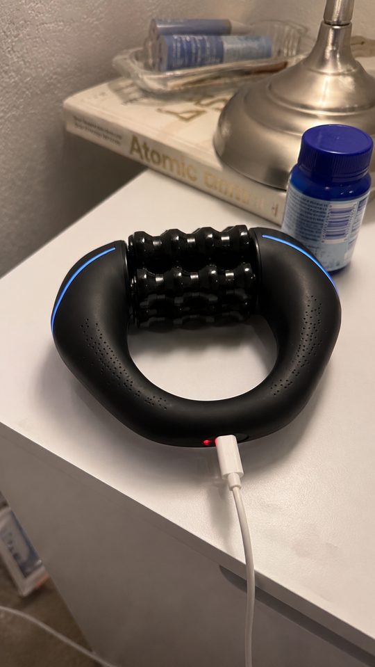 Happy LumiFit customer using the vibration board